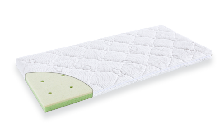 Traümeland Little Angel matras 40x90 cm met visco-elastisch schuim en TENCEL™ hoes.