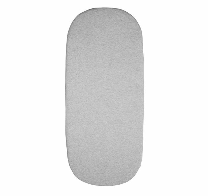 Joolz hoeslaken Essentials in Grey Melange, op kinderwagenmatras