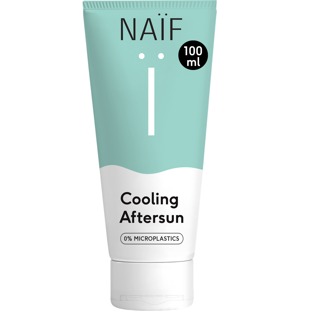 Naïf aftersun gel 100ml met aloë vera voor kalmerende huidverzorging