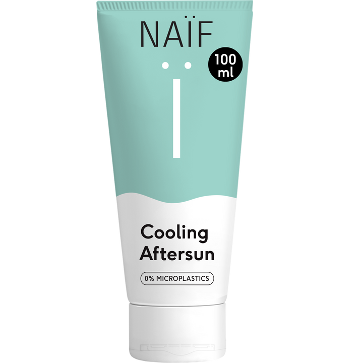 Naïf aftersun gel 100ml met aloë vera voor kalmerende huidverzorging