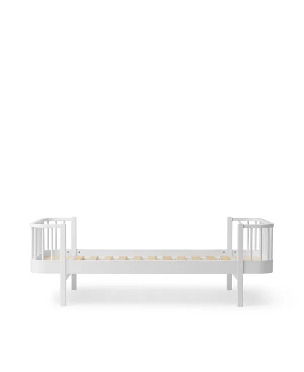 Bed 90 x 200 cm Wood Original White