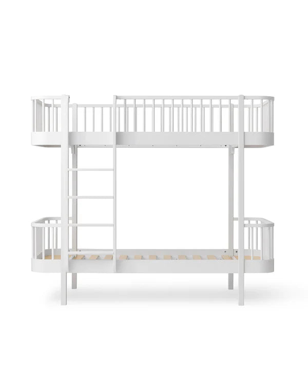 Stapelbed 90 x 200 cm Wood Original Bunk Bed White