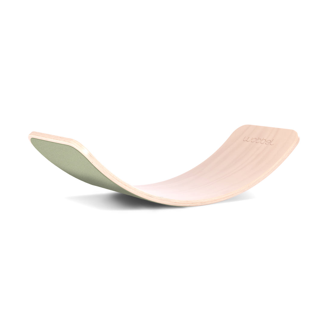 Wobbel - Balanceerbord Original Blank Gelakt | Vilt Bosgroen