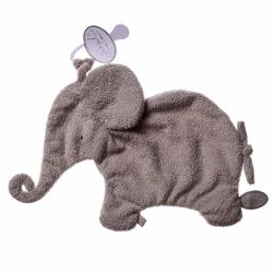 Fopspeendoekje Tuttie Oscar olifant 27 Lichtgrijs