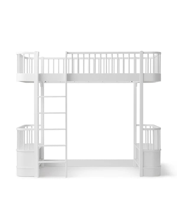 Bed 90 x 200 cm Wood Original Loft White