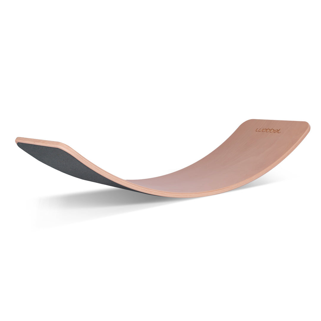 Wobbel - Balanceerbord XL Blank Gelakt | Vilt Muisgrijs