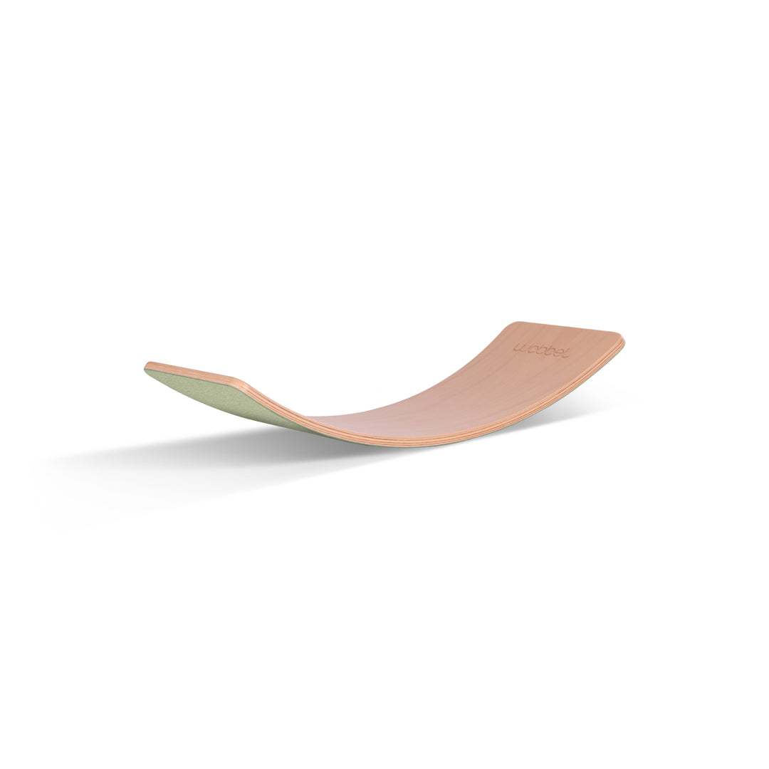Wobbel - Balanceerbord Starter Blank Gelakt | Vilt Bosgroen