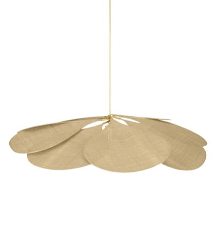 Lamp Pale Medium (120cm) Cotton Raffia (excl. Stang)