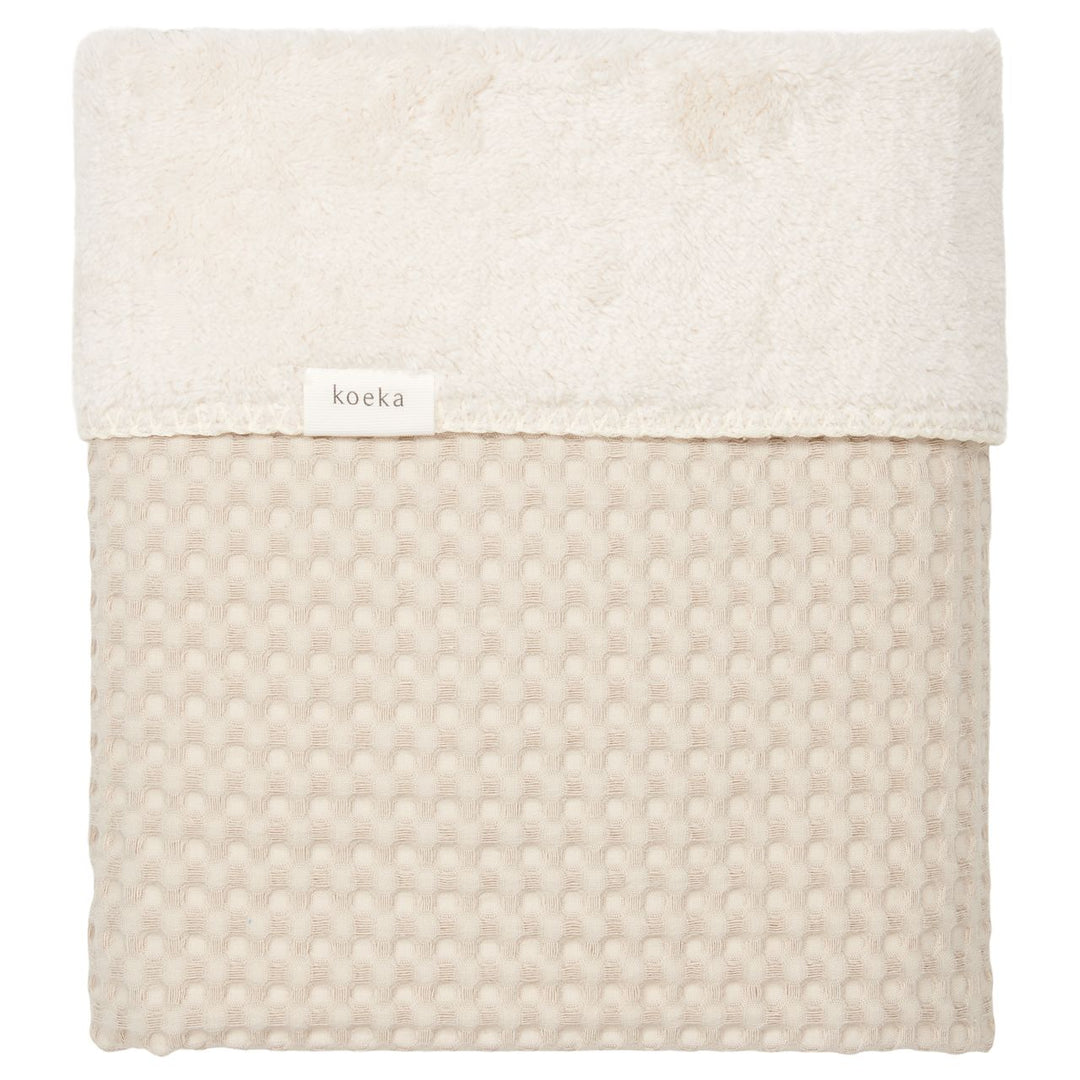 Deken Wieg 75 x 100 cm Oslo Wafel Teddy Sand / Pebble