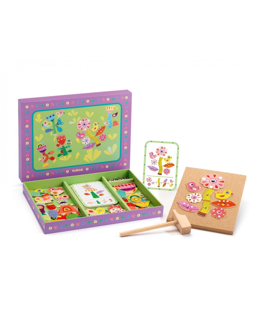 Djeco - Spel Hamertje Tik Tuin | Creatief hamerspel