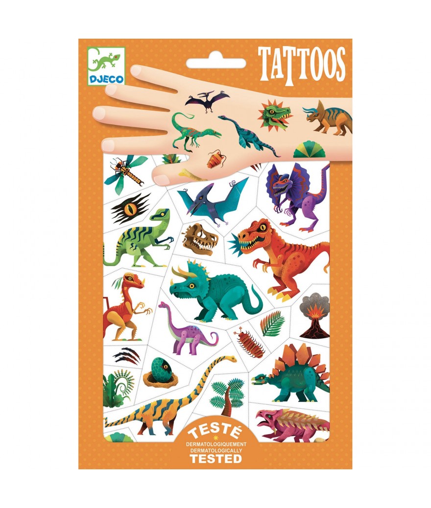 Djeco - Tattoos Dino Club | 2 vellen