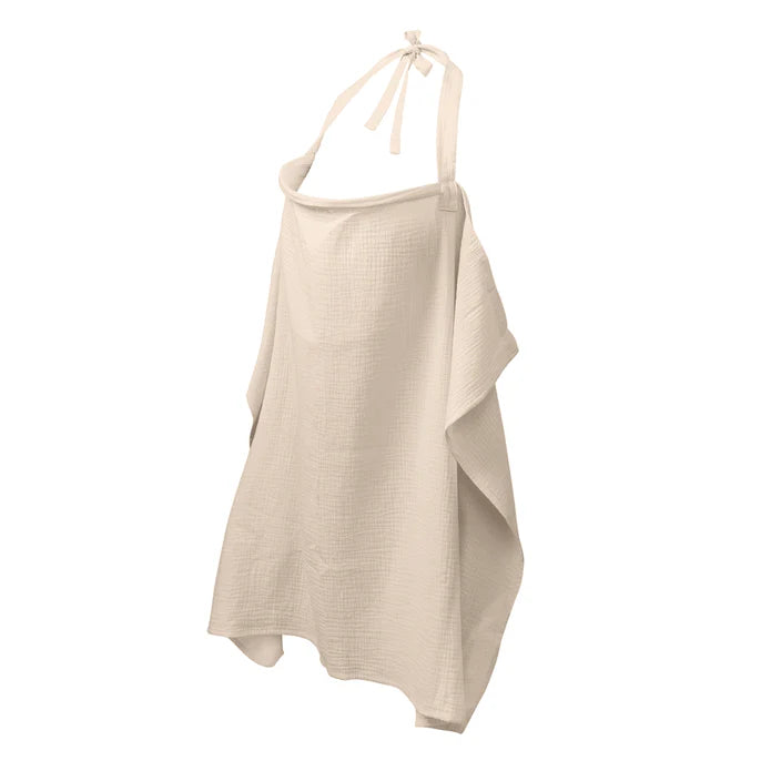 Ilmaha borstvoedingsdoek in Champagnekleur, ademend hydrofiel katoen