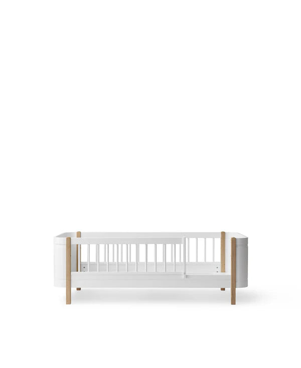 Bed Wood Mini+ Junior White / Oak
