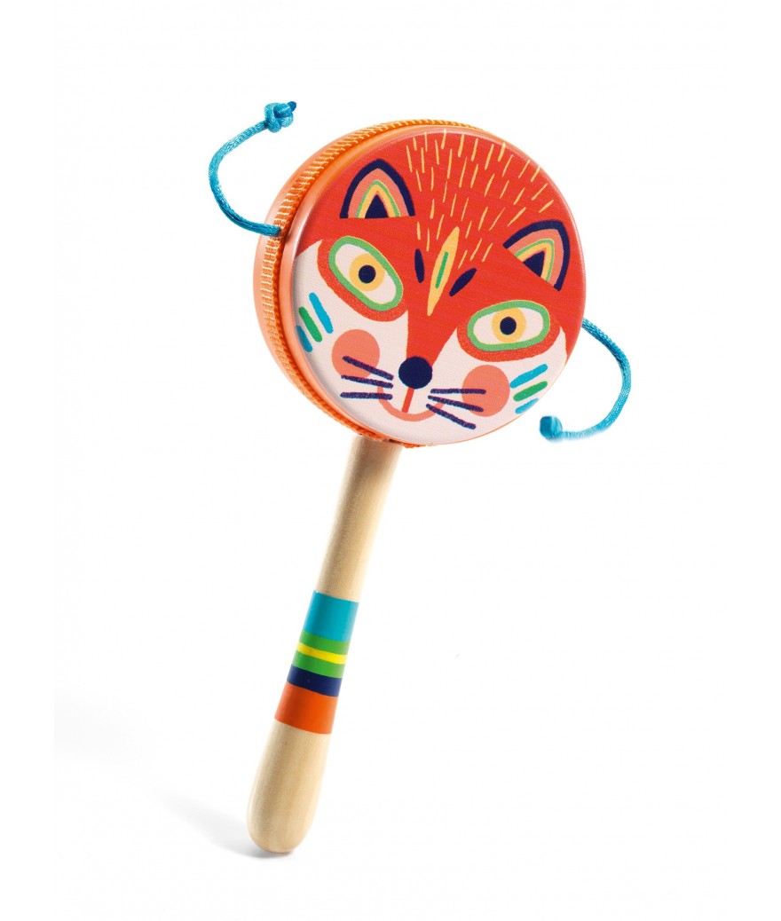 Djeco - Instrument Animambo Hand Tamboerijn | Vos