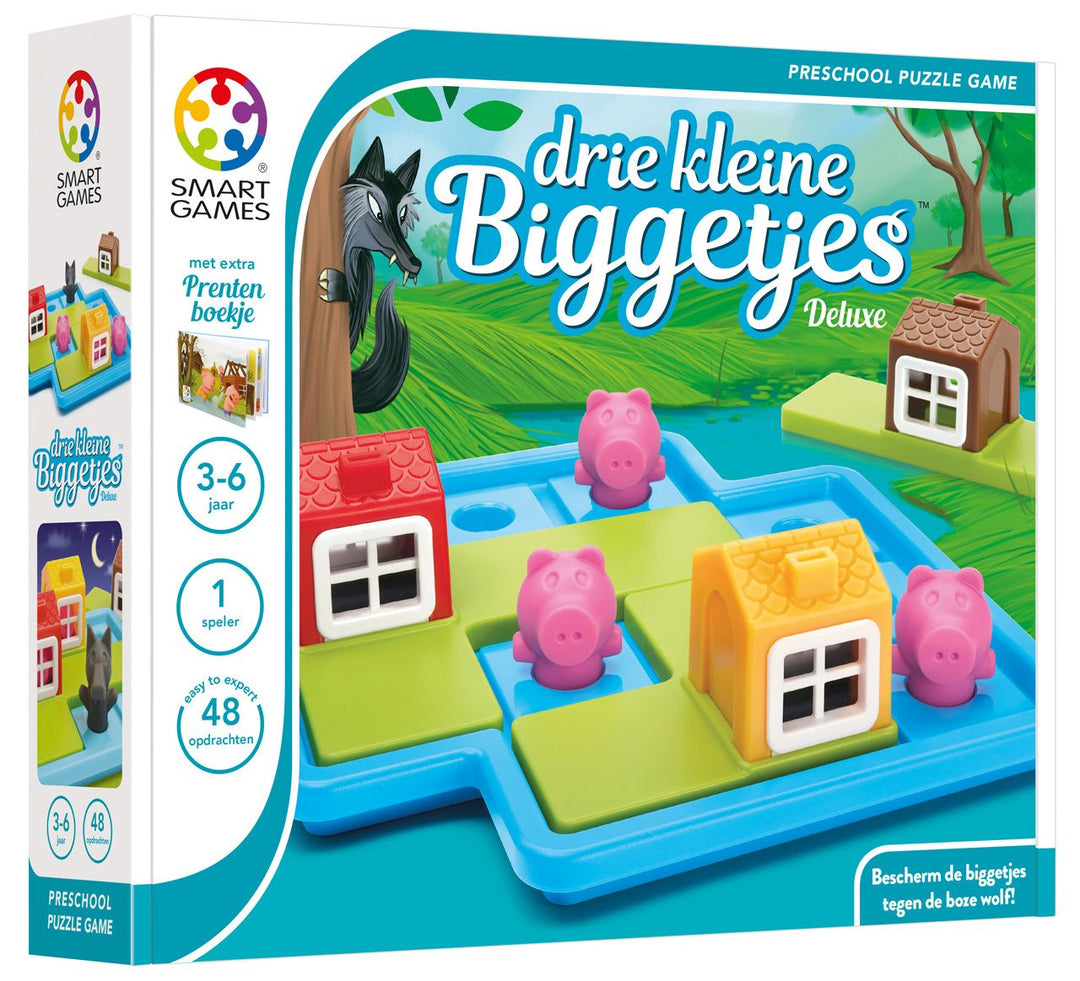 Spel SmartGames Drie Kleine Biggetjes Deluxe (48opdrachten)