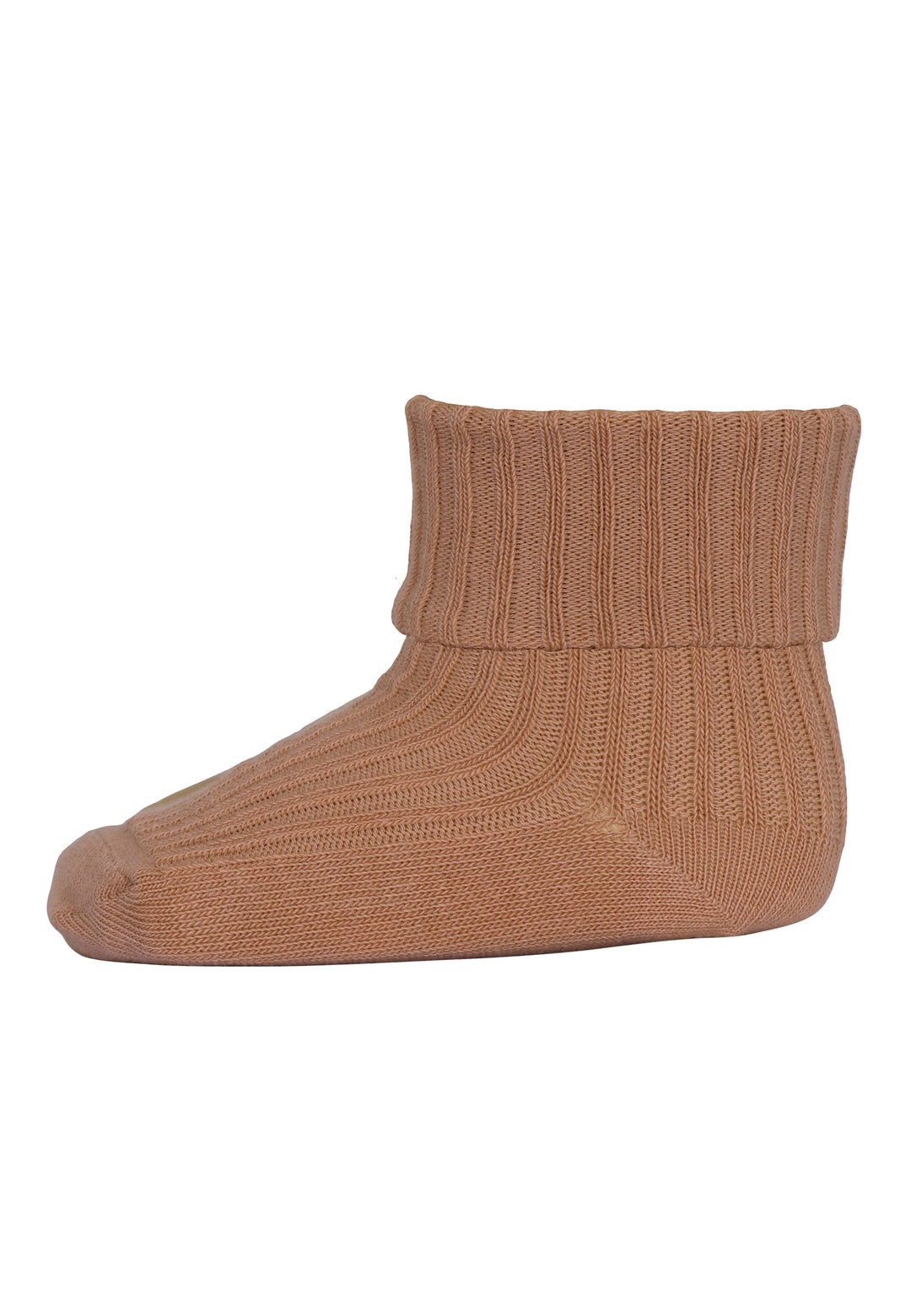 Sokken Cotton Rib Tawny Brown