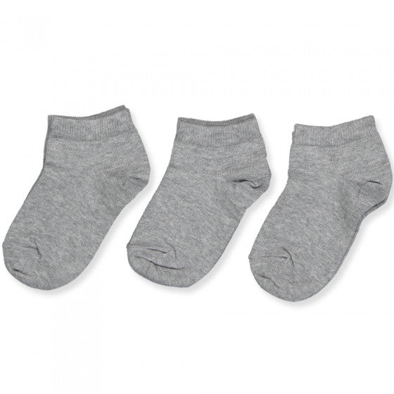 Sokken Sneaker Cotton Grey Melange (3pack)