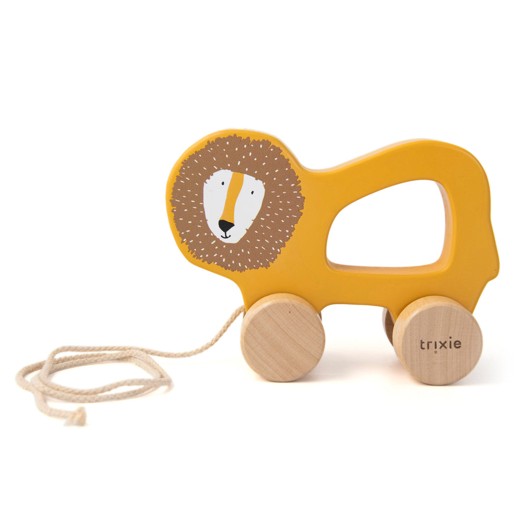 Houten Trekspeeltje Mr. Lion