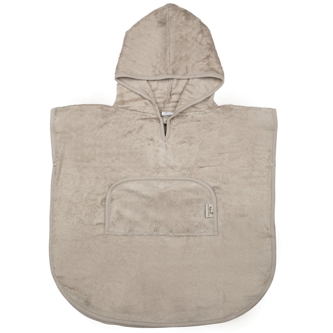 Timboo - Poncho V-hals | Feather Grey | Maat 2-4 Jaar