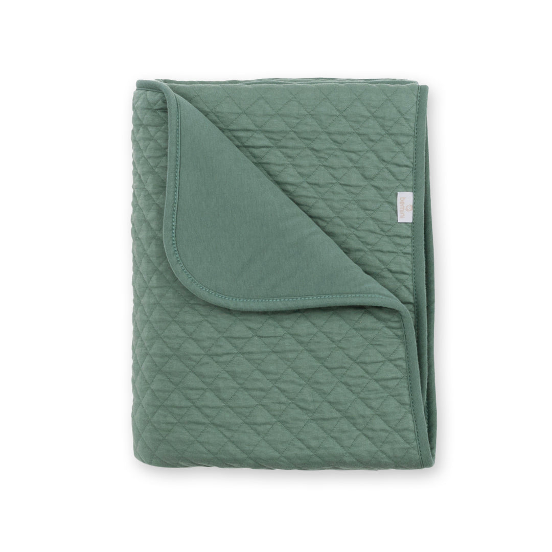 Deken 75 x 100 cm Pady Jersey Teddy Quilt Green