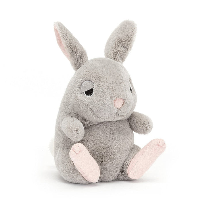 Jellycat knuffel Bernard Bunny, 16 cm, met geborduurde ogen en tweekleurige oren