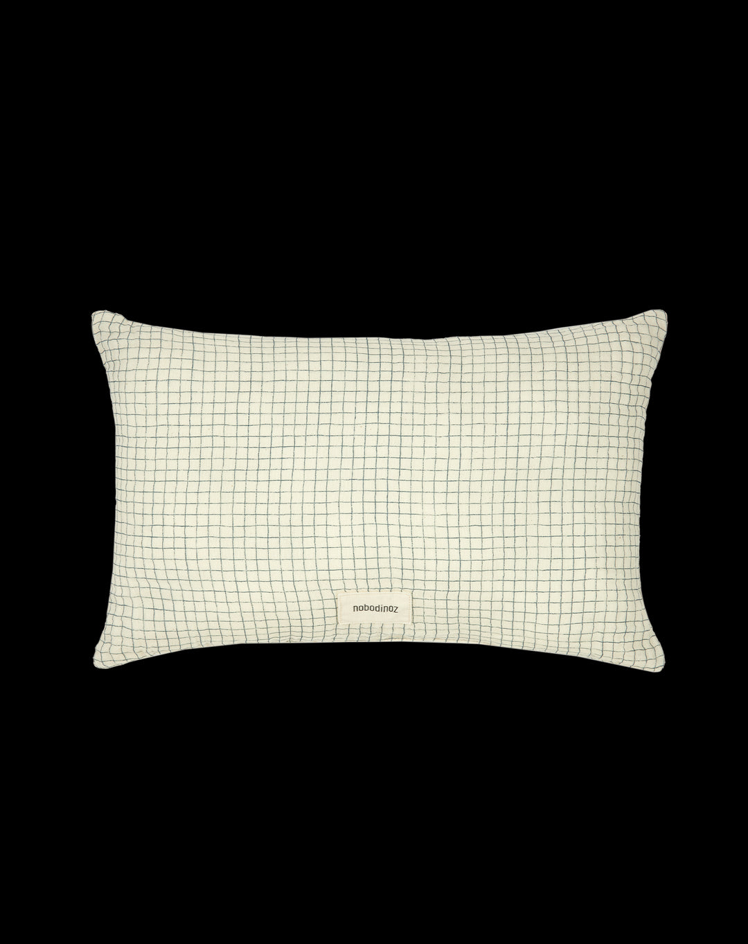 Kussen 35 x 23 cm Wabi Sabi Rectangular Blue Grid