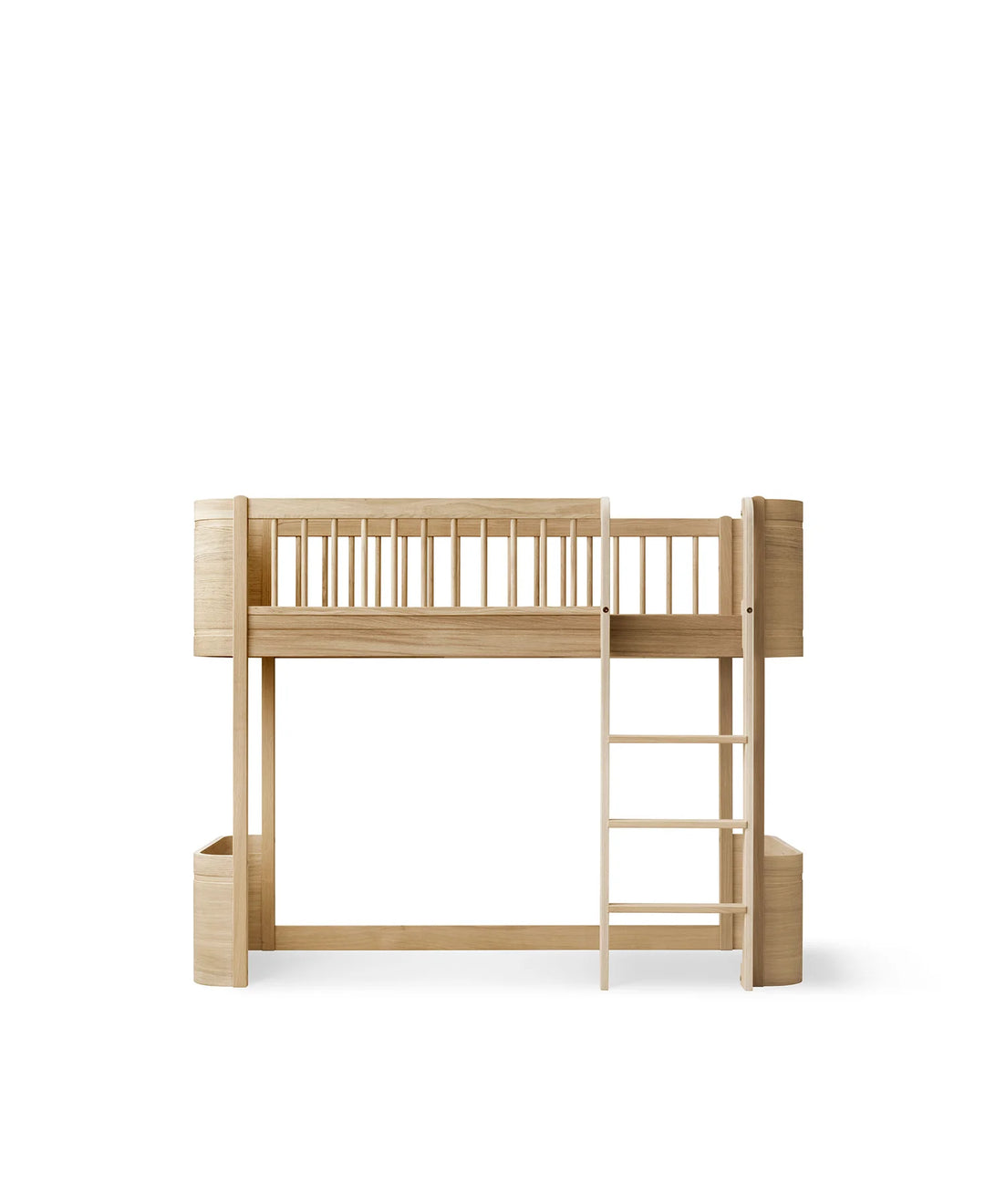 Hoogslaper Mini+ Low Loft Bed Wood Special Oak