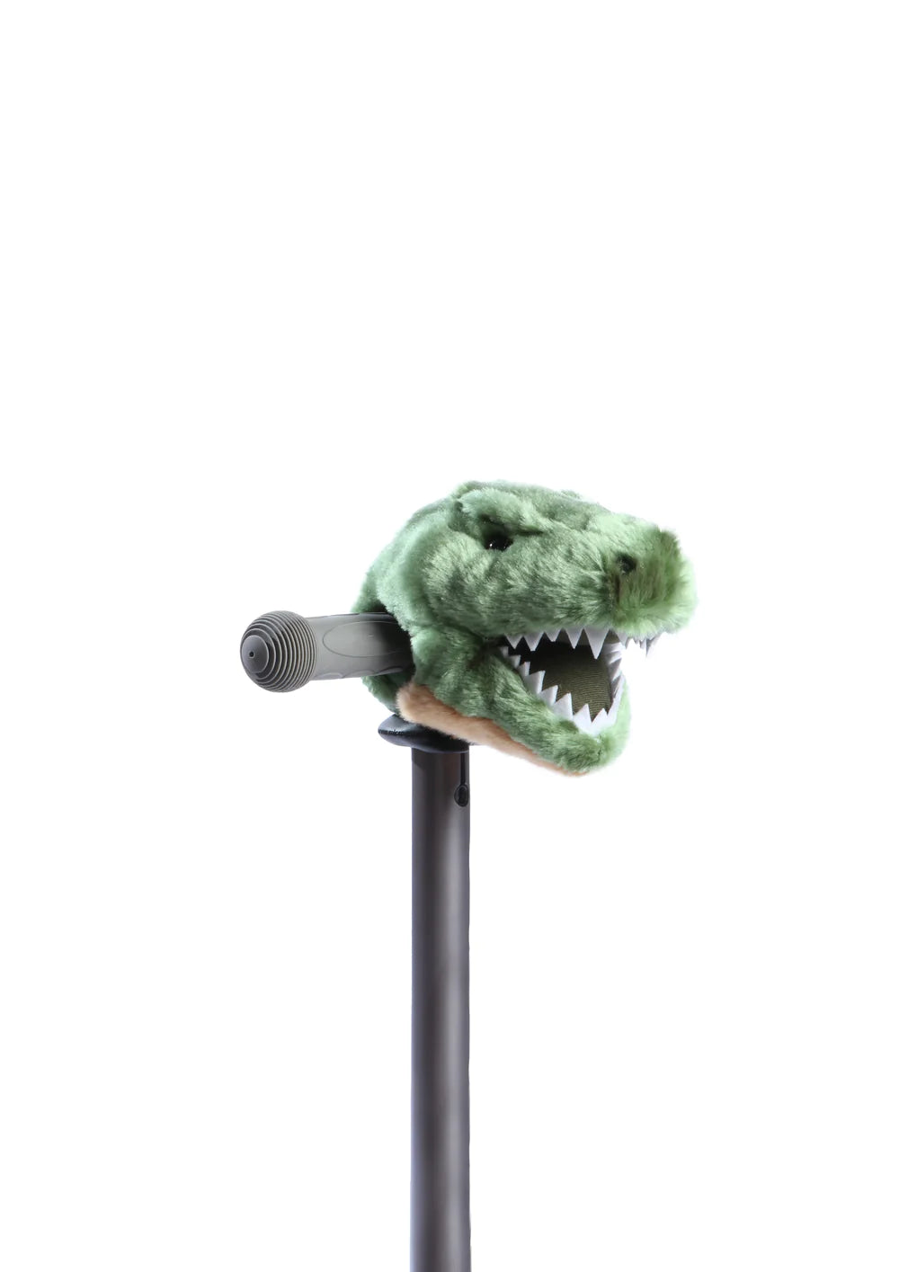 Wild & Soft dierenhoofd step scooter head dino, groen, stuurdecoratie voor fiets of step