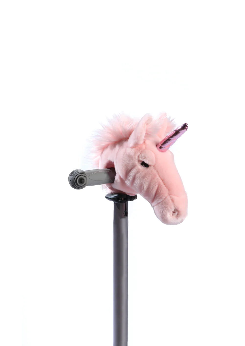 Wild & Soft dierenhoofd step scooter head eenhoorn, roze, stuurdecoratie voor fiets of step