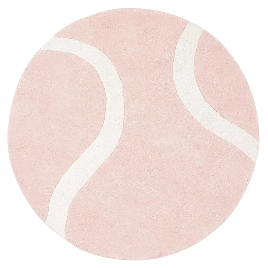 Tapijt Round Tennis Pink