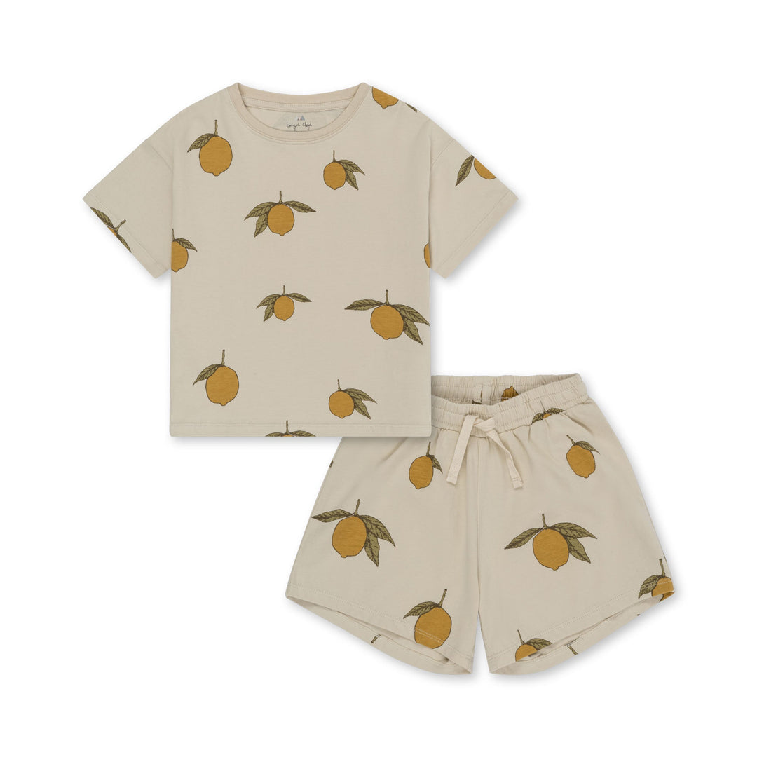 Pyjama 2-delig Kort Mon Grand Citron