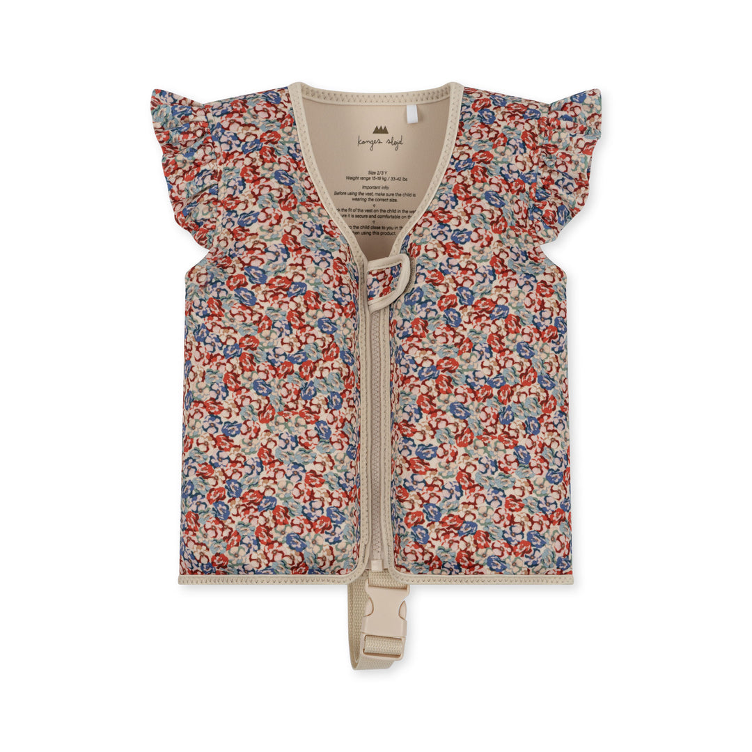 Konges Slojd - Zwemvest Frill Rose Rouge | Meerkleurig