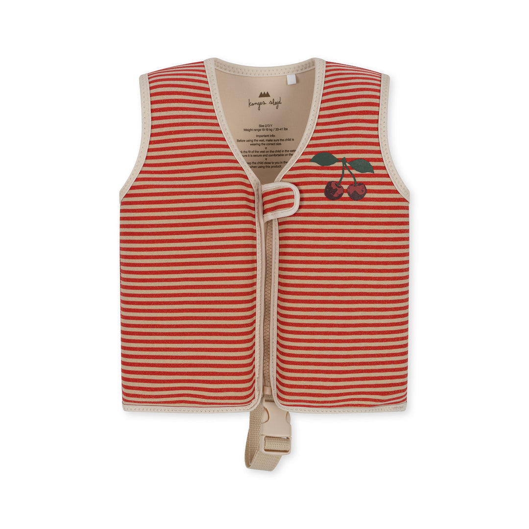 Konges Slojd - Zwemvest Neoprene Glitter Stripe | Meerkleurig