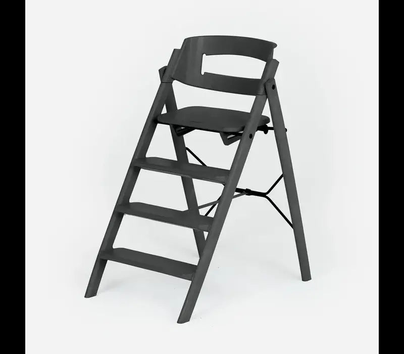 Eetstoel Klapp Recycled Plastic Charcoal Black