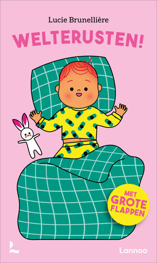 Cover van Ploegsma's 'Welterusten', een voorleesboek dat kinderen toedekt en lichaamsdelen benoemt voor het slapengaan