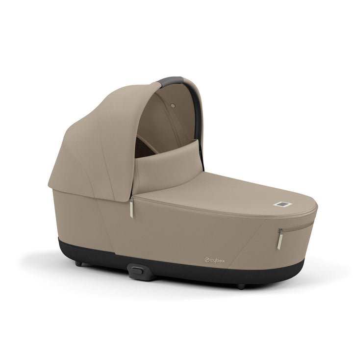 Cybex Draagmand Priam De Luxe Cozy Beige, comfortabel en stijlvol voor je baby