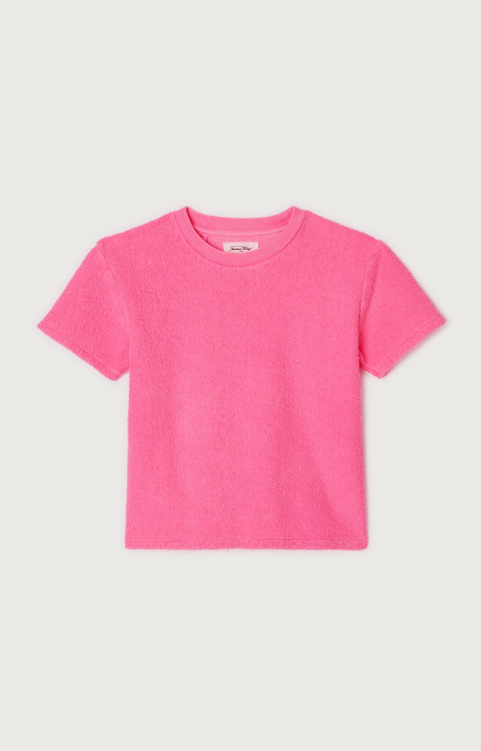 T-shirt Bobypark Droit Col Rond Pink Fluo Acide