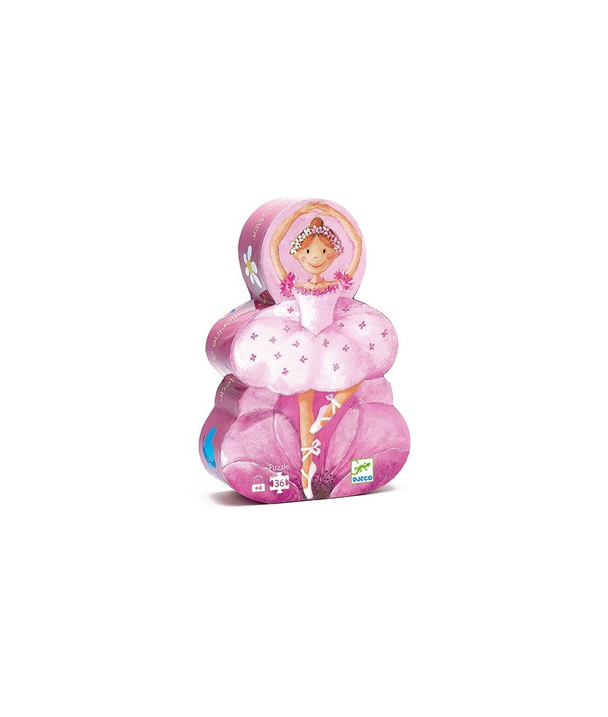 Djeco - Puzzel De Ballerina Met De Bloem (36 stuks) | Kinderen vanaf 4 jaar