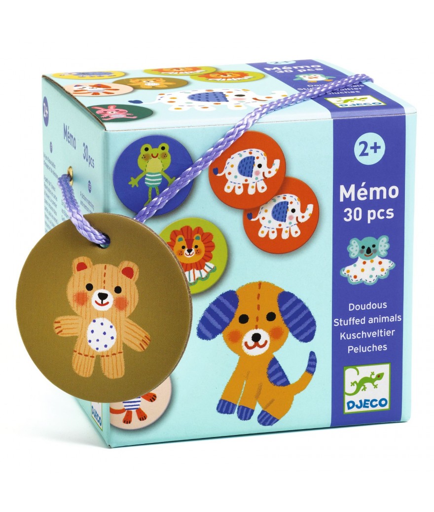 Djeco - Spel Memo Knuffels | Geheugenspel voor Peuters