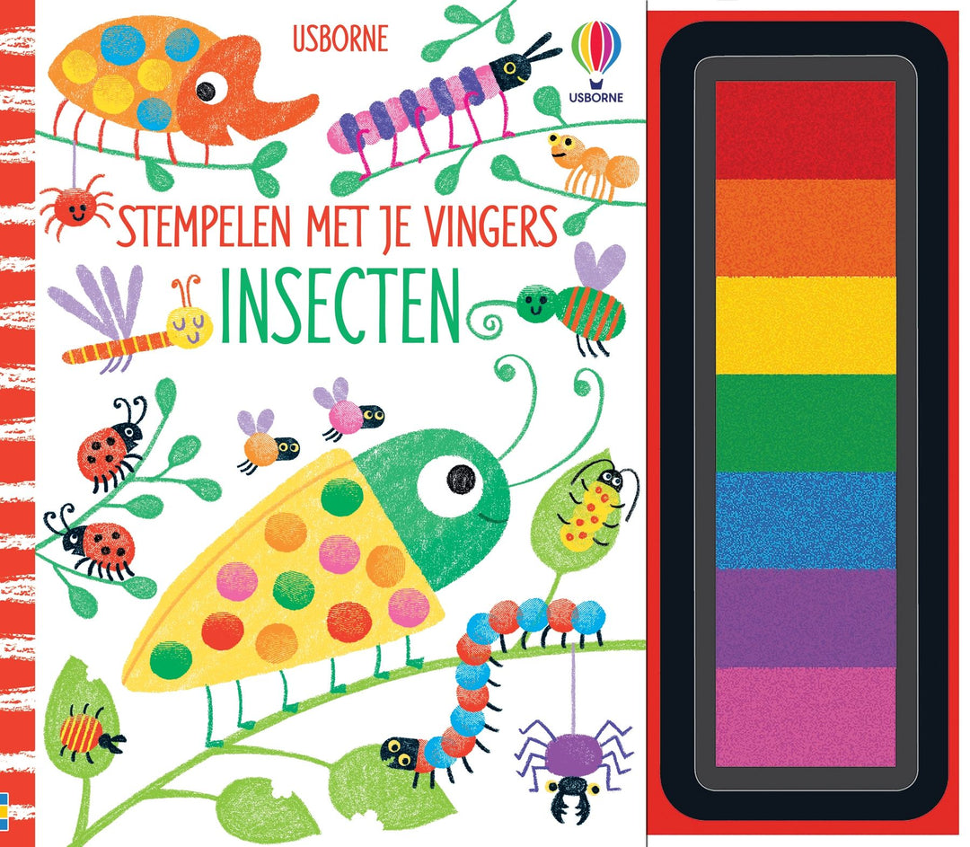 Usborne - Knutselboek Stempelen Met Je Vingers: Insecten