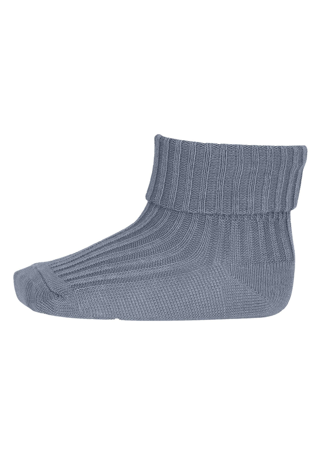 Sokken Cotton Rib Stone Blue