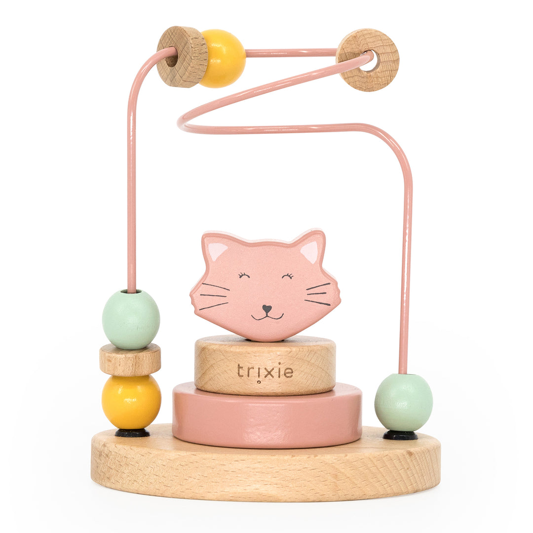 Trixie - Houten Kralen Doolhof Mrs. Cat | FSC Beukenhout