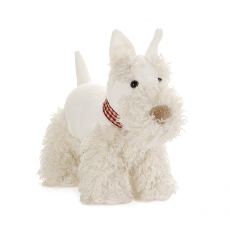 Egmont Toys - Knuffel Lola | Zachte Witte Knuffelhond | Wasbaar Polyester