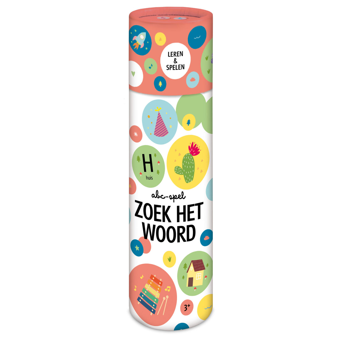 Imagebooks - Zoek Het Woord Spel in Koker | Reisspel
