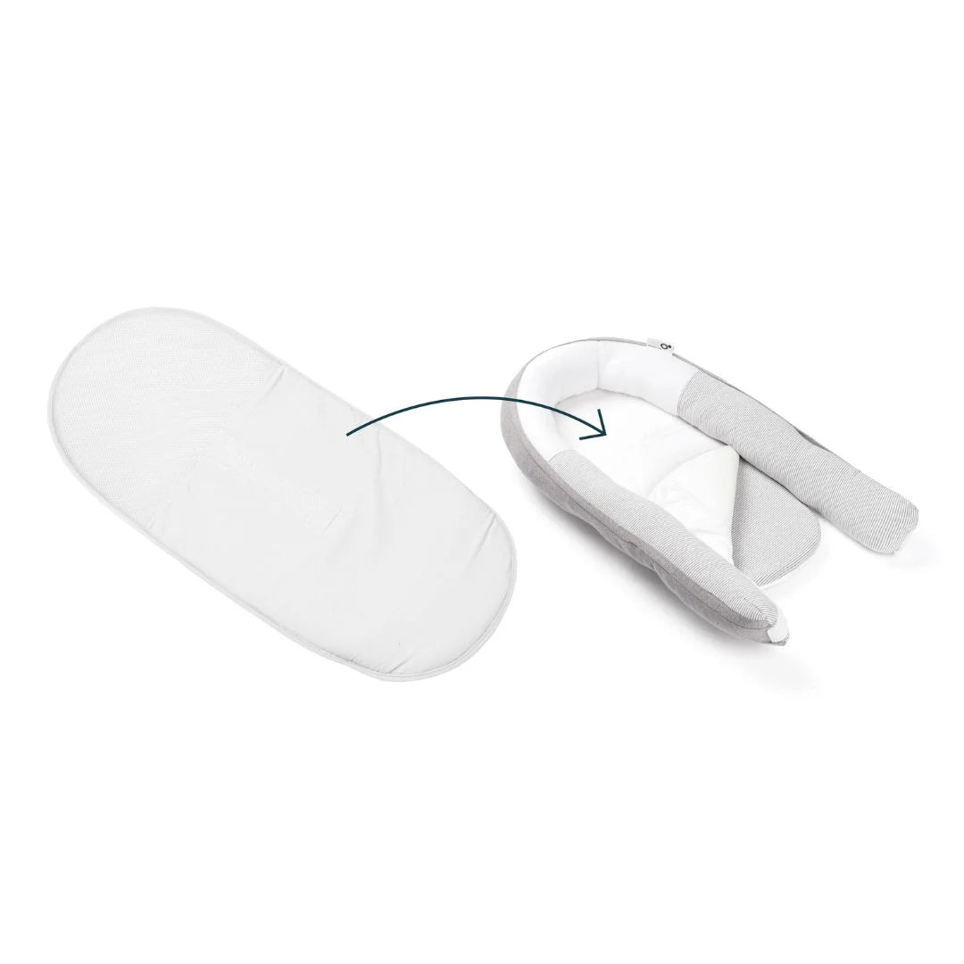 Doomoo Cocoon Pad, extra pad voor baby nest, biokatoen, ademend en wasbaar.