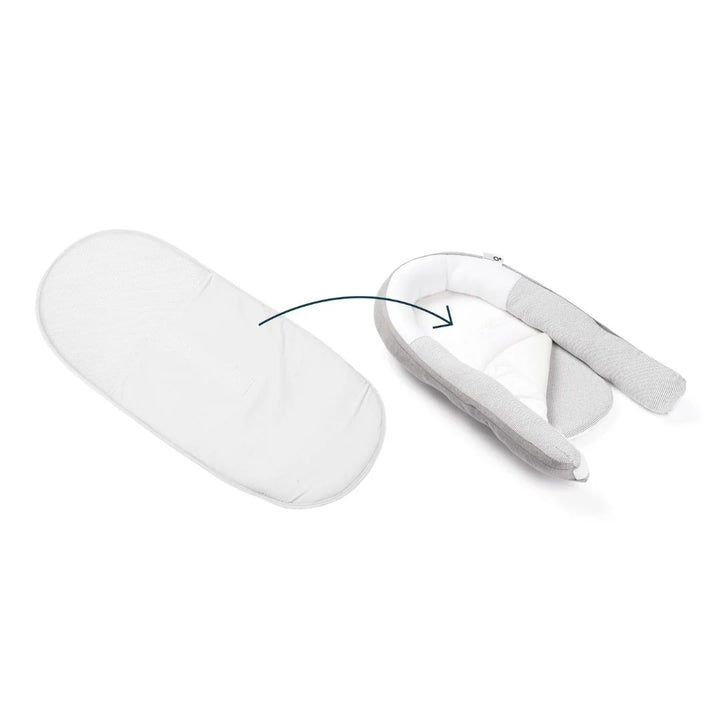 Doomoo Cocoon Pad, extra pad voor baby nest, biokatoen, ademend en wasbaar.