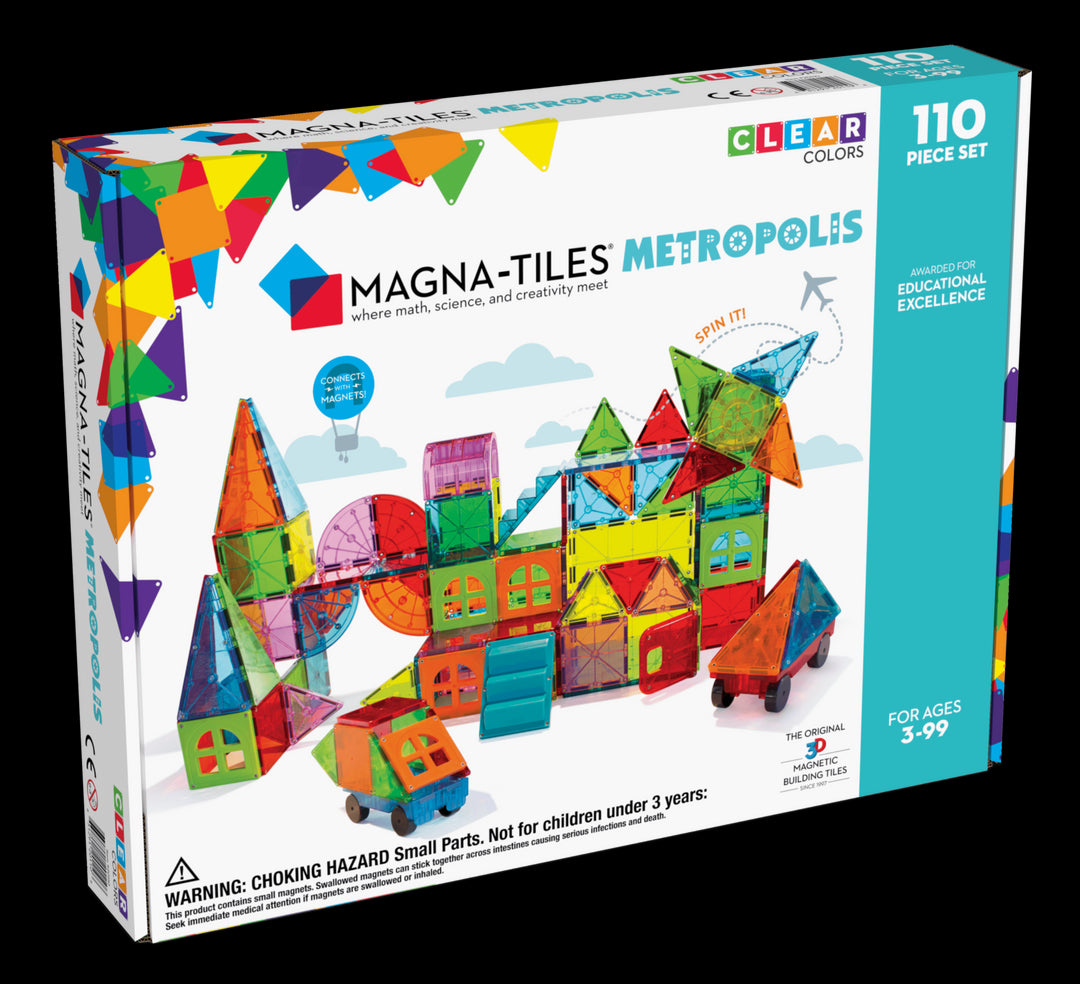 Magna-Tiles - Magnetische Bouwblokken Metropolis Set | 110 stuks