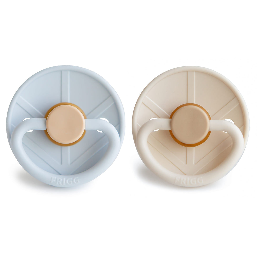 Fopspeen Frigg Little Viking Latex Powder Blue / Cream (2pack) mt 0-6m