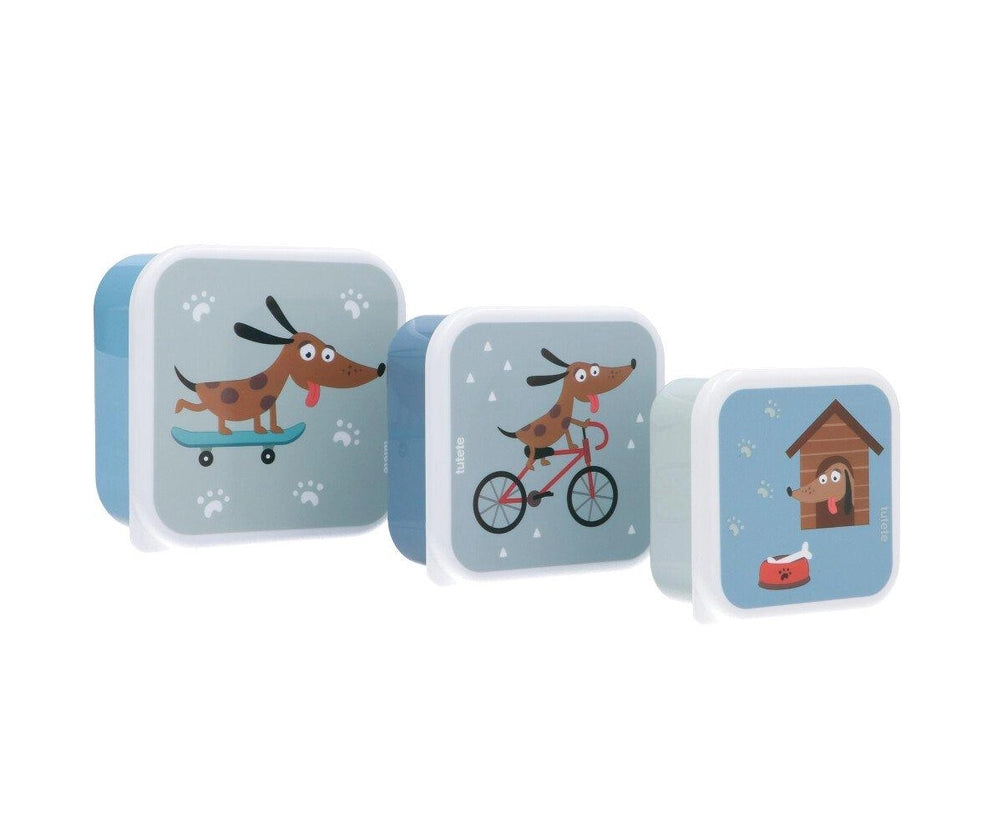 Tutete - Snackdoosjes Skating Dog (3-pack) | Multicolor
