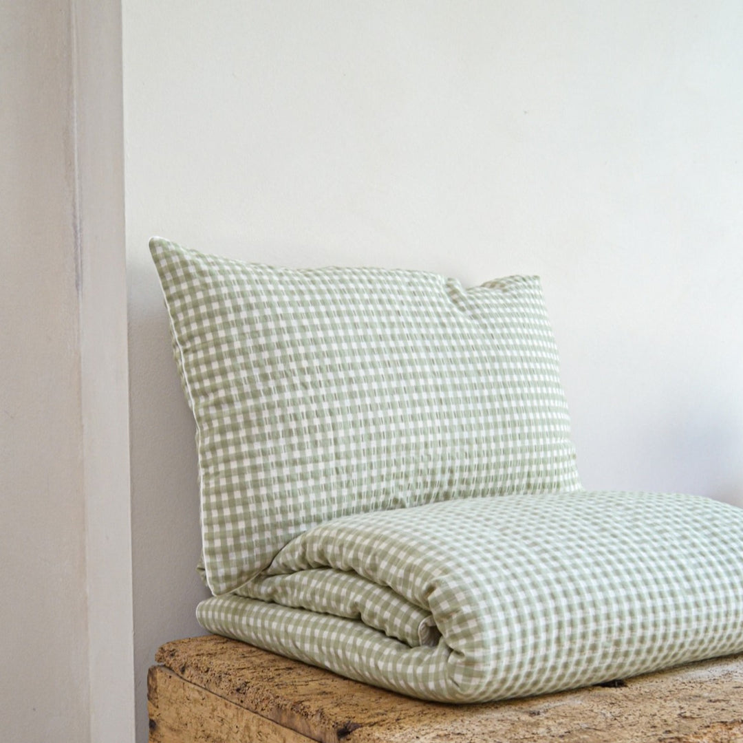 Donsovertrek Bed 100 x 135 cm Max Olive